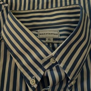 Maus&Hoffman striped seersucker men’s shirt